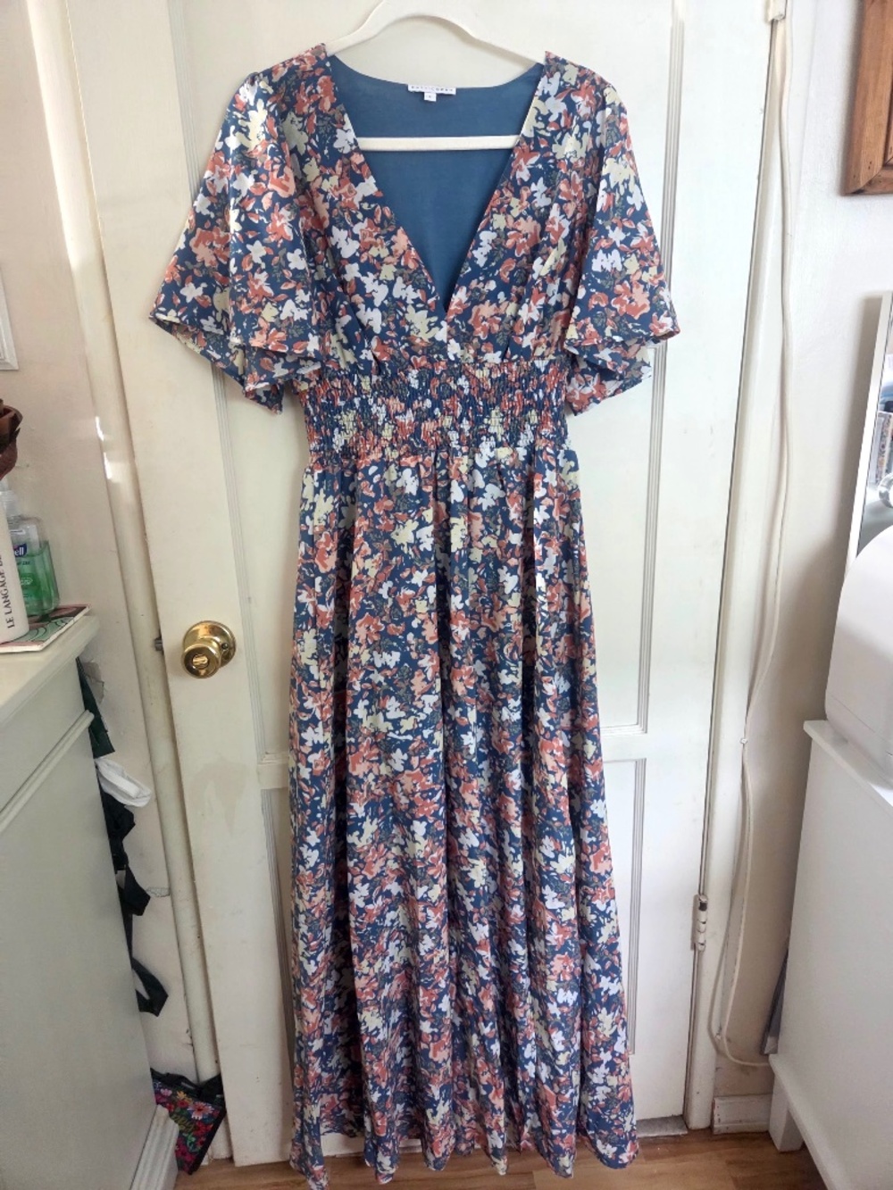 Baltic Born Women's Floral Smocked Dress Size Large